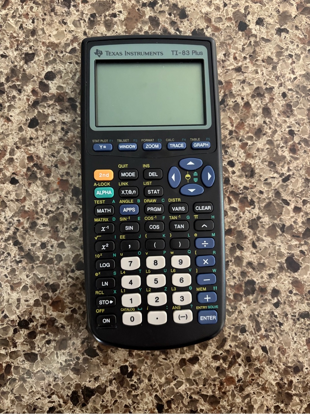 Texas Instruments TI-83 Plus Graphing Calculator Black - Tested and Working